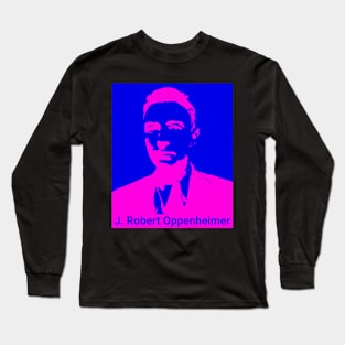 Oppenheimer - Pink on Blue Long Sleeve T-Shirt